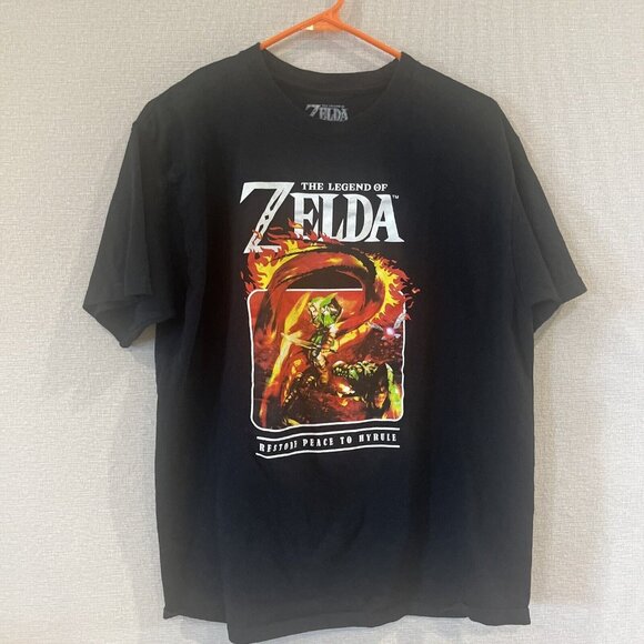 The Legend Of Zelda Other - The Legend of ZELDA Breath of the Wild Black T-shirt size L